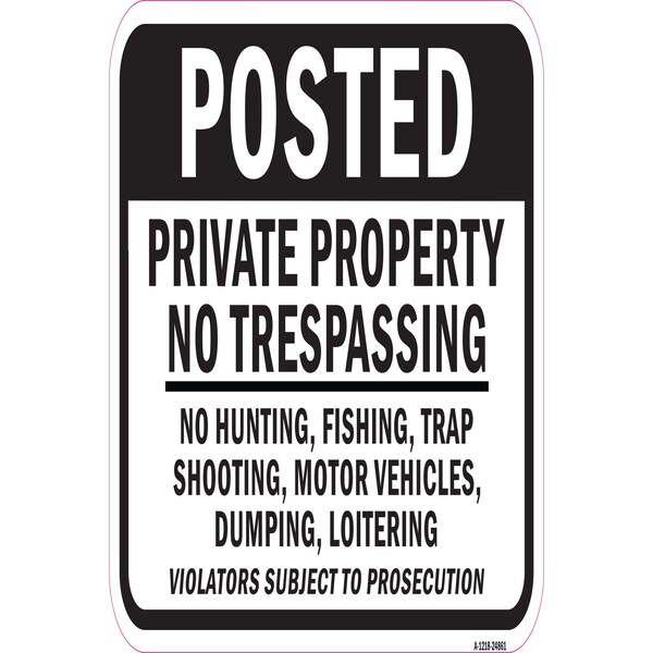 Signmission Safety Sign, 12 in Height, Aluminum, 24861 A-1218-24861 - main